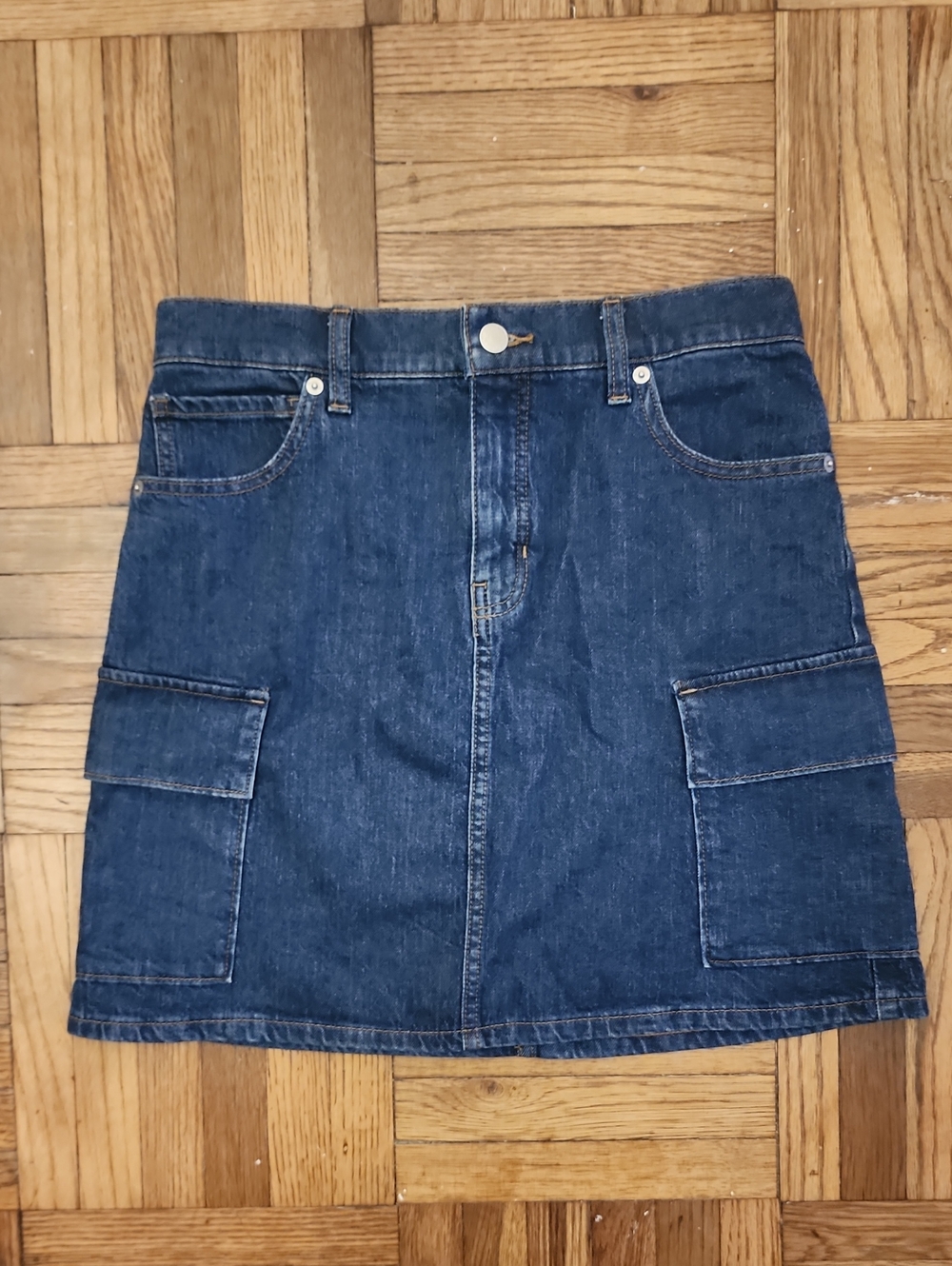 Banana Republic Denim Cargo Mini Skirt